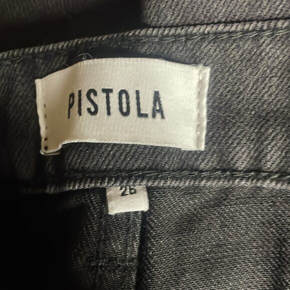 NWOT Revolve Pistola Charlie High Rise Straight Crop Leg Distressed Jeans 26 - Picture 9 of 12